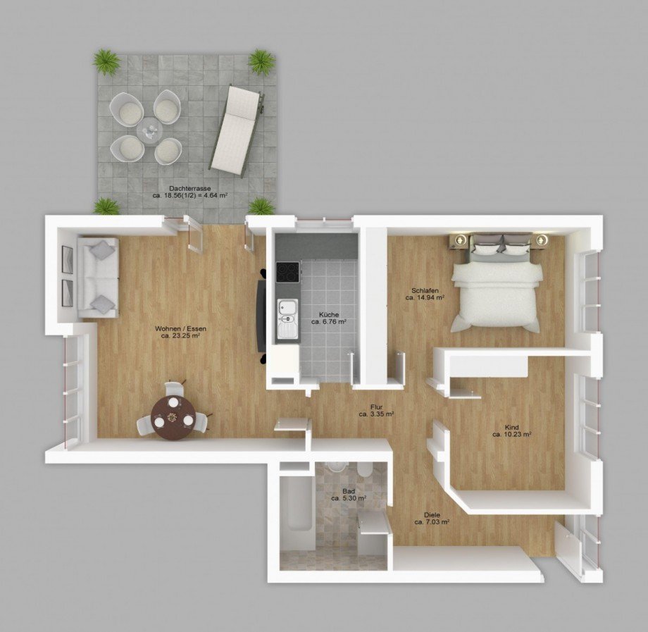 Grundriss Etagenwohnung M�nchen
